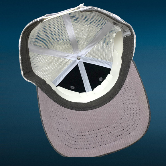 Kirby Smith Machinery Embroidered Trucker Hat Cap Snapback Gray Mesh Back - Picture 6 of 7